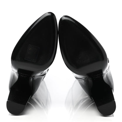 Saint Laurent Patent Soxiante 105 Knee High Boots 38.5 Black 5 of 8