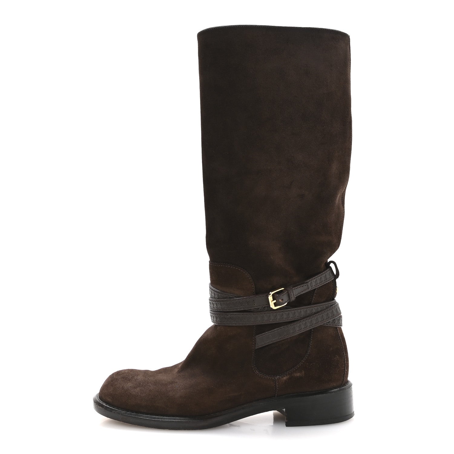 Louis Vuitton Suede Crossroads High Boot 38 Brown 1 of 8