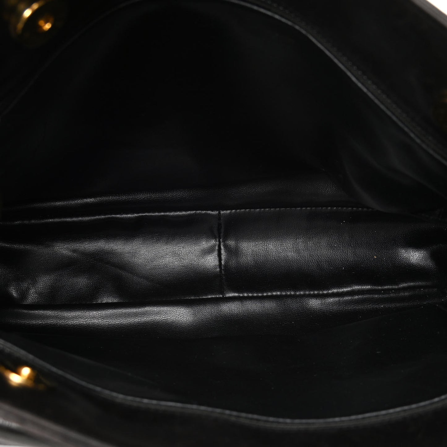 Lambskin Flap Shoulder Bag Black