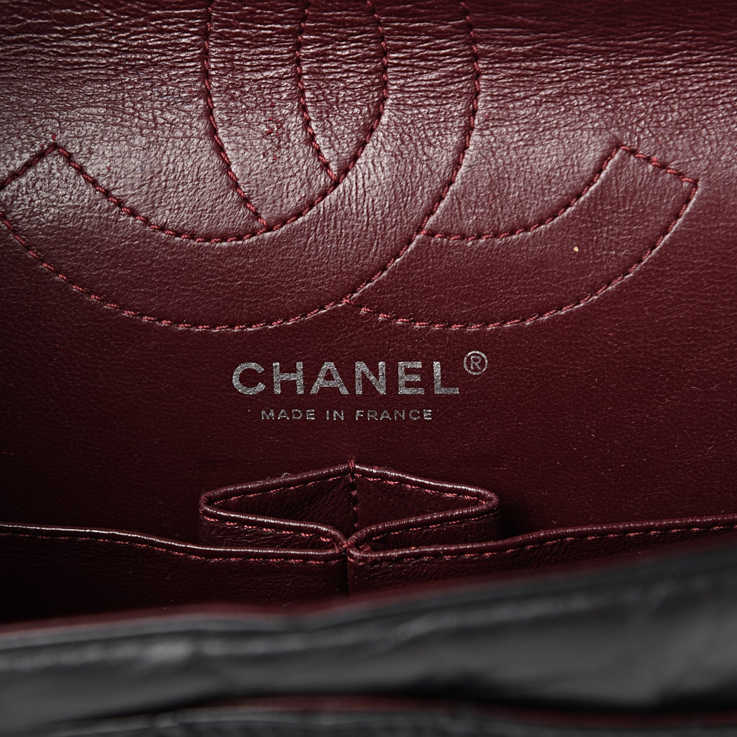 Aged Calfskin Quilted 2.55 Reissue 226 Flap Black