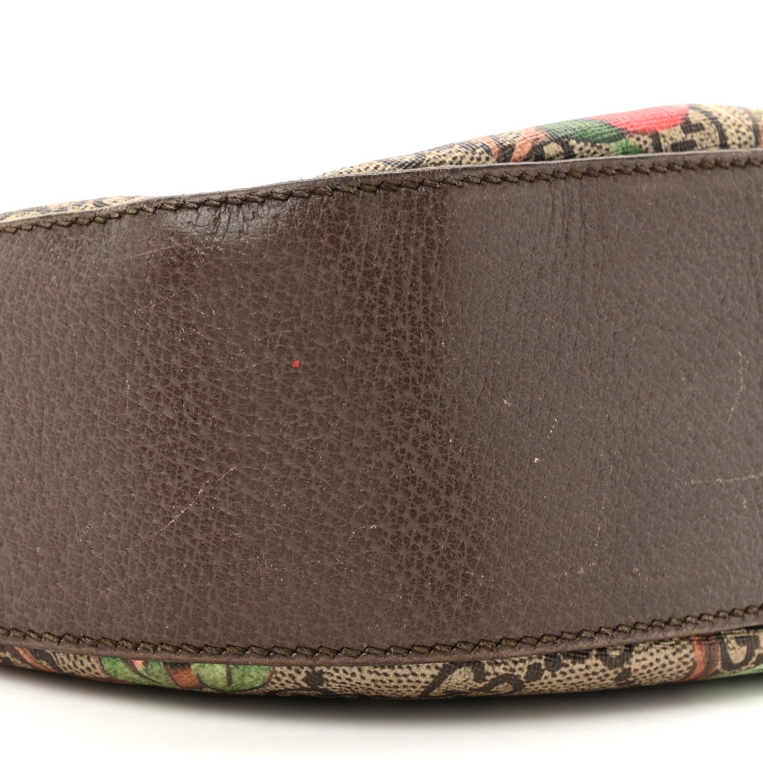 Gucci GG Supreme Monogram Tian Web Medium Padlock Messenger Shoulder Bag Beige Multicolor New Acero 9 of 15