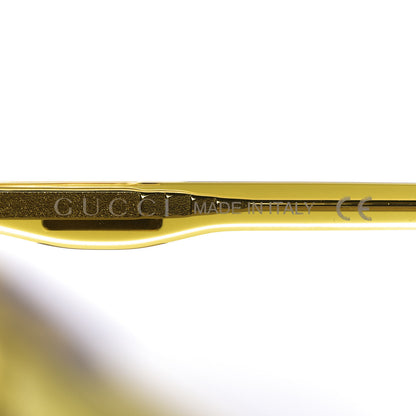 Gucci Squared Aviator Sunglasses GG0262S Yellow 6 of 7