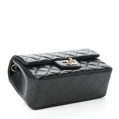 Chanel Lambskin Quilted Mini Rectangular Flap Black 4 of 10