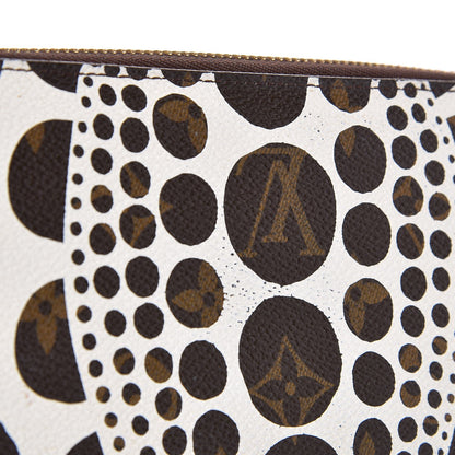 Louis Vuitton Monogram Kusama Pumpkin Dots Zippy Wallet White 12 of 14