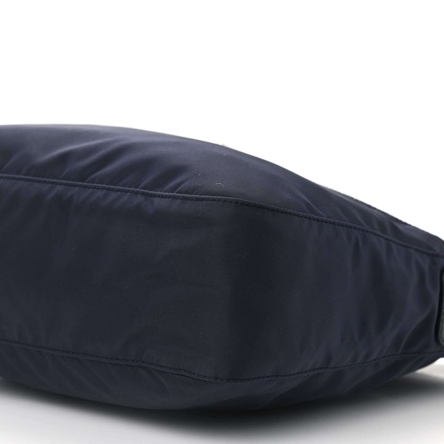 Prada Nylon Vela Flat Messenger Bag Blue Black 5 of 8