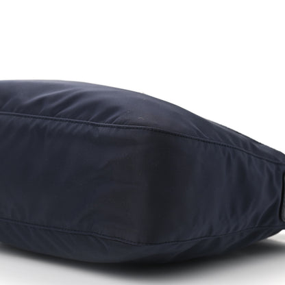 Prada Nylon Vela Flat Messenger Bag Blue Black 5 of 8