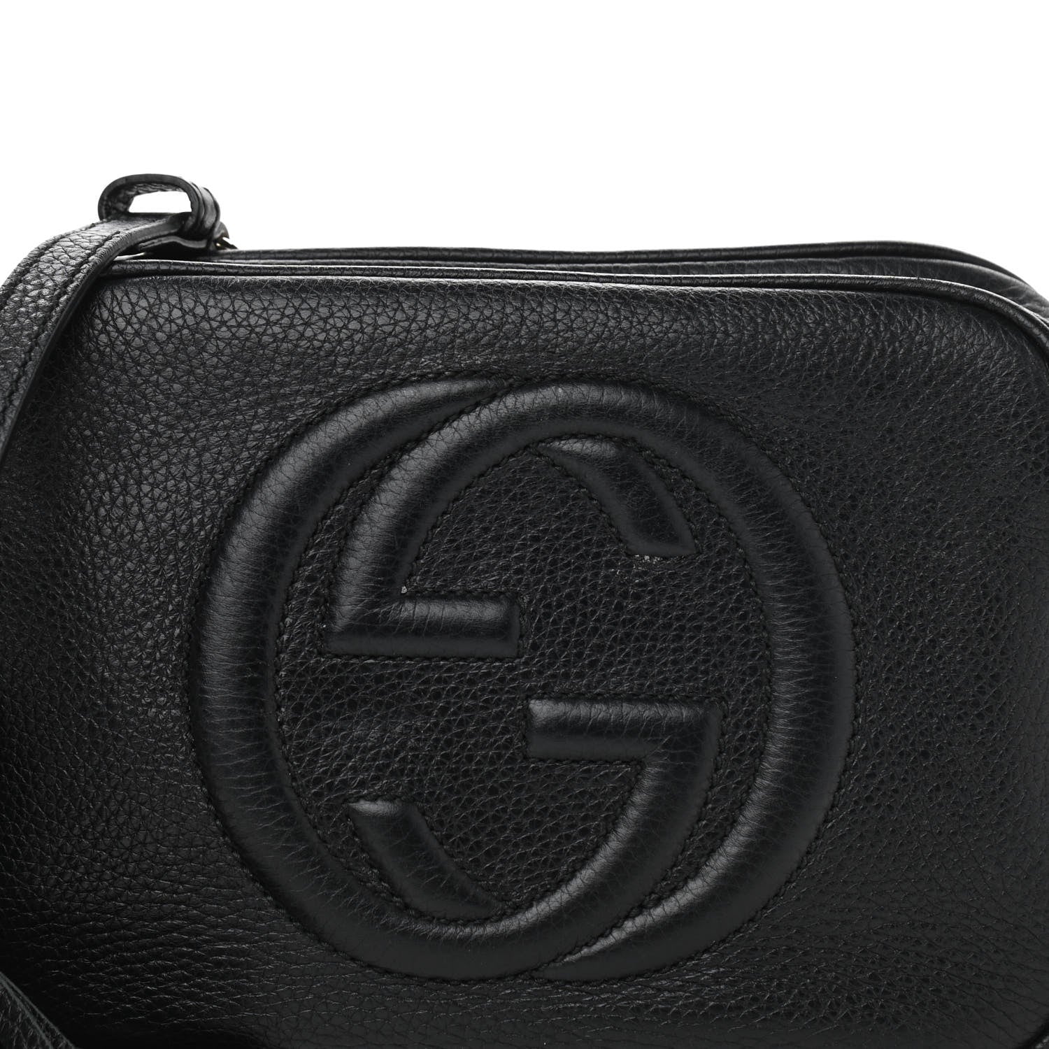 Gucci Pebbled Calfskin Small Soho Disco Bag Black 8 of 14