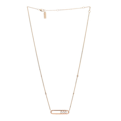 Messika 18K Rose Gold Diamond Move Pendant Necklace 2 of 5
