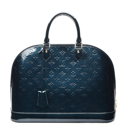 Louis Vuitton Vernis Alma GM Blue Nuit 1 of 6