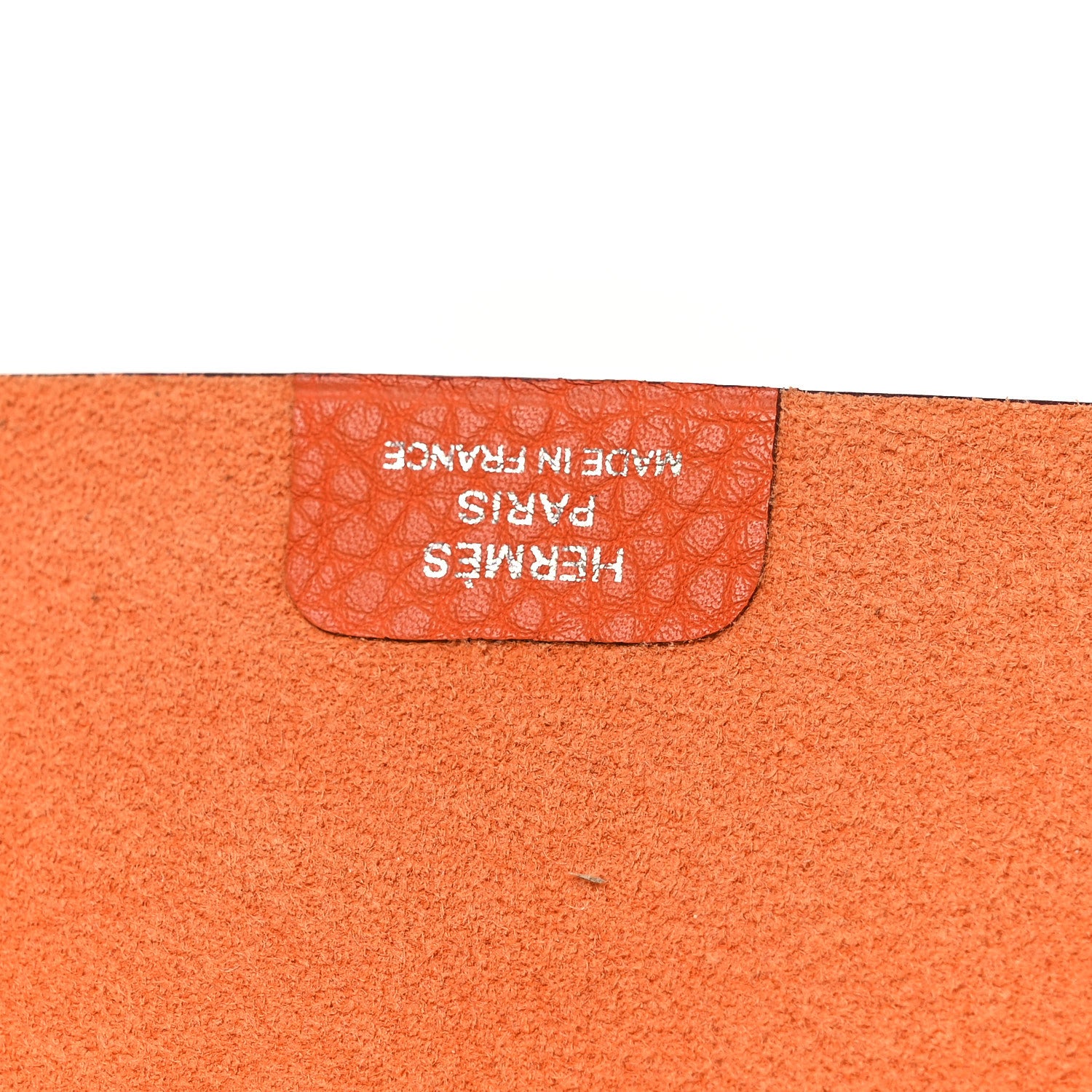 Hermes Togo Ulysse MM Notebook Cover Orange 6 of 7