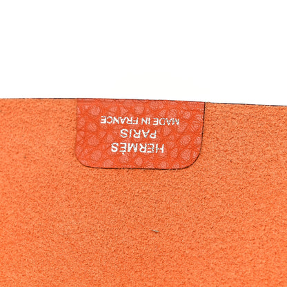 Hermes Togo Ulysse MM Notebook Cover Orange 6 of 7