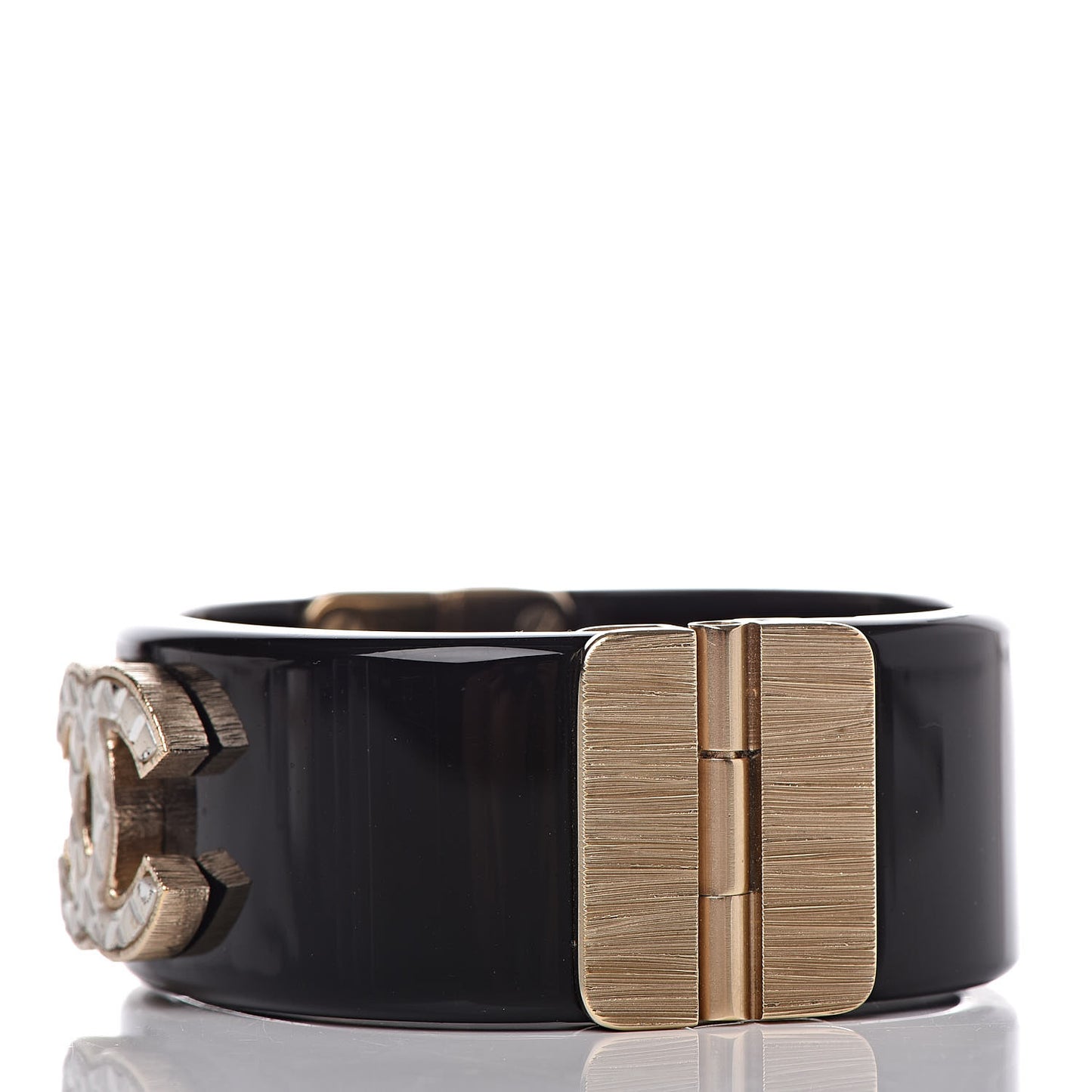 Resin Quilted CC Cuff Black Gold