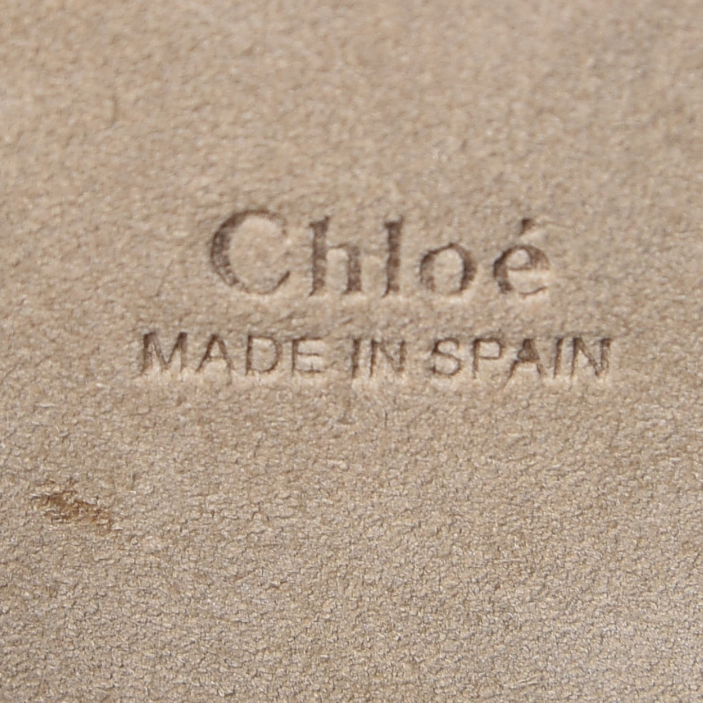 Suede Calfskin Mini Faye Bracelet Bag Tobacco