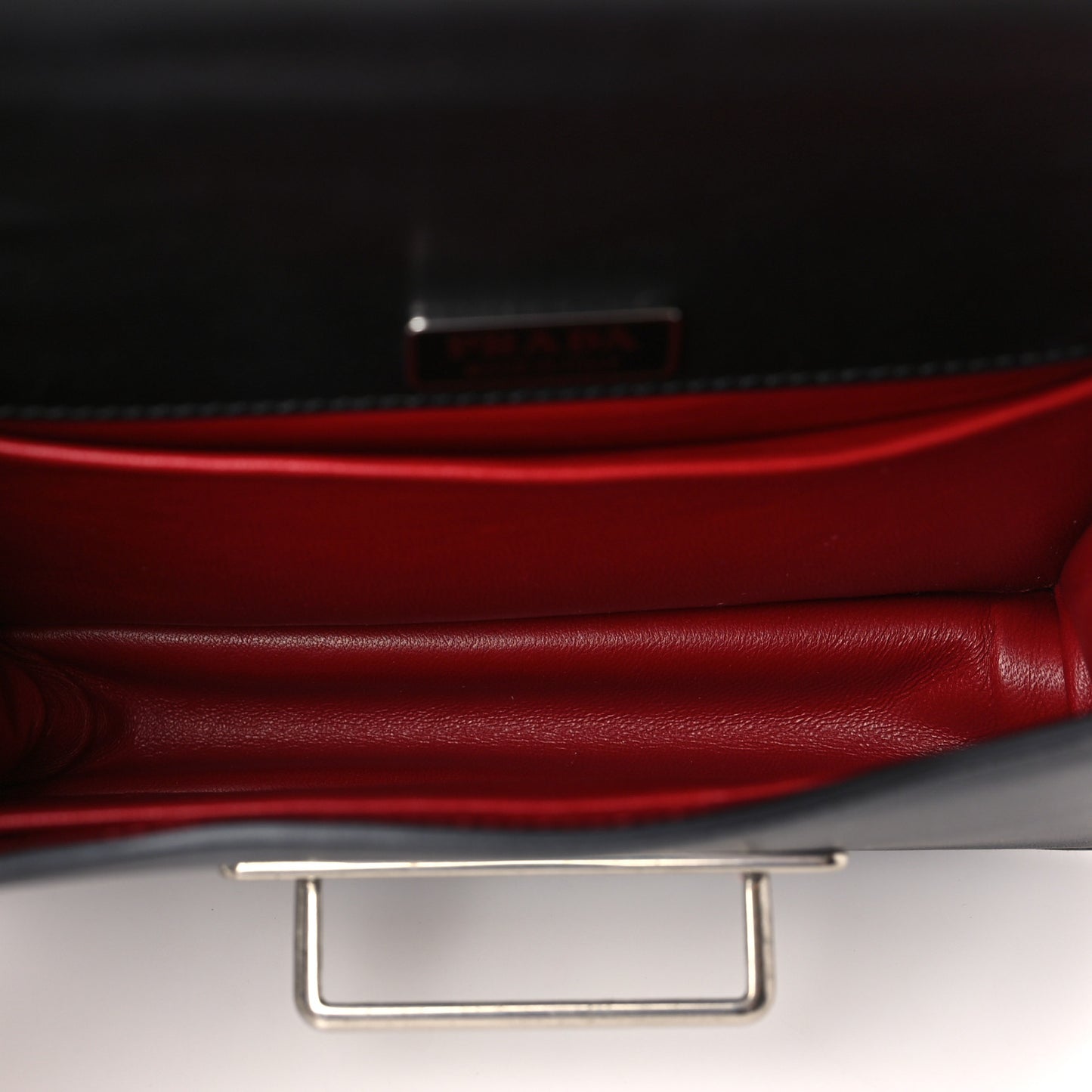 City Calf Cahier Chain Clutch Black