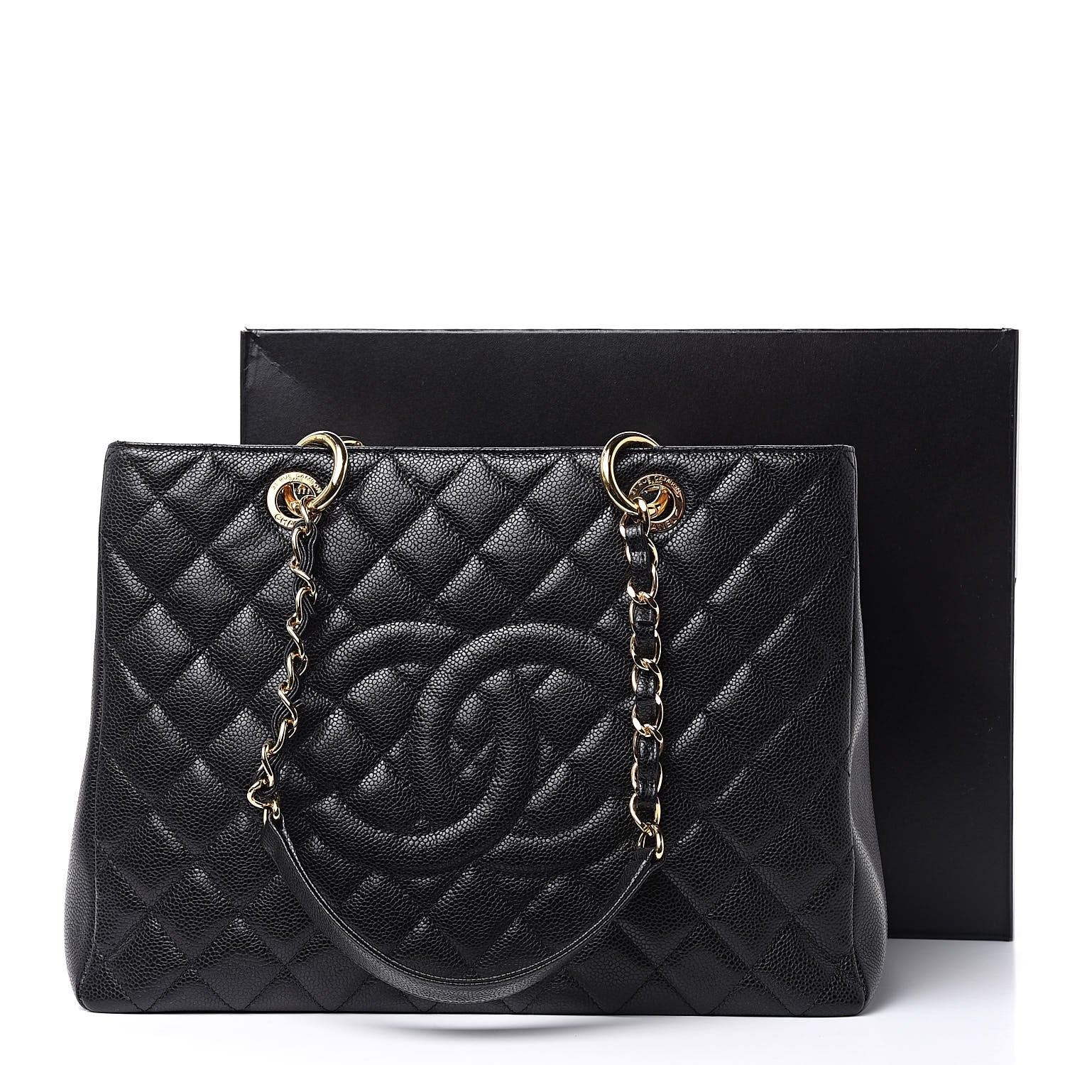 Chanel Caviar Quilted Grand Shopping Tote GST Black 10 of 10