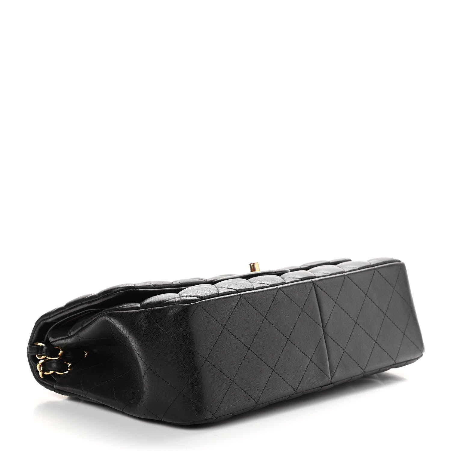 Chanel Lambskin Quilted Jumbo Double Flap Black 5 of 13