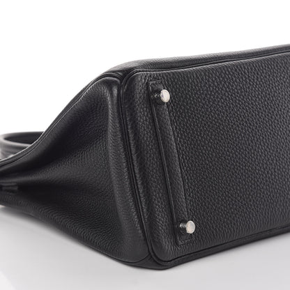 Hermes Taurillon Clemence Birkin 30 Black 5 of 11