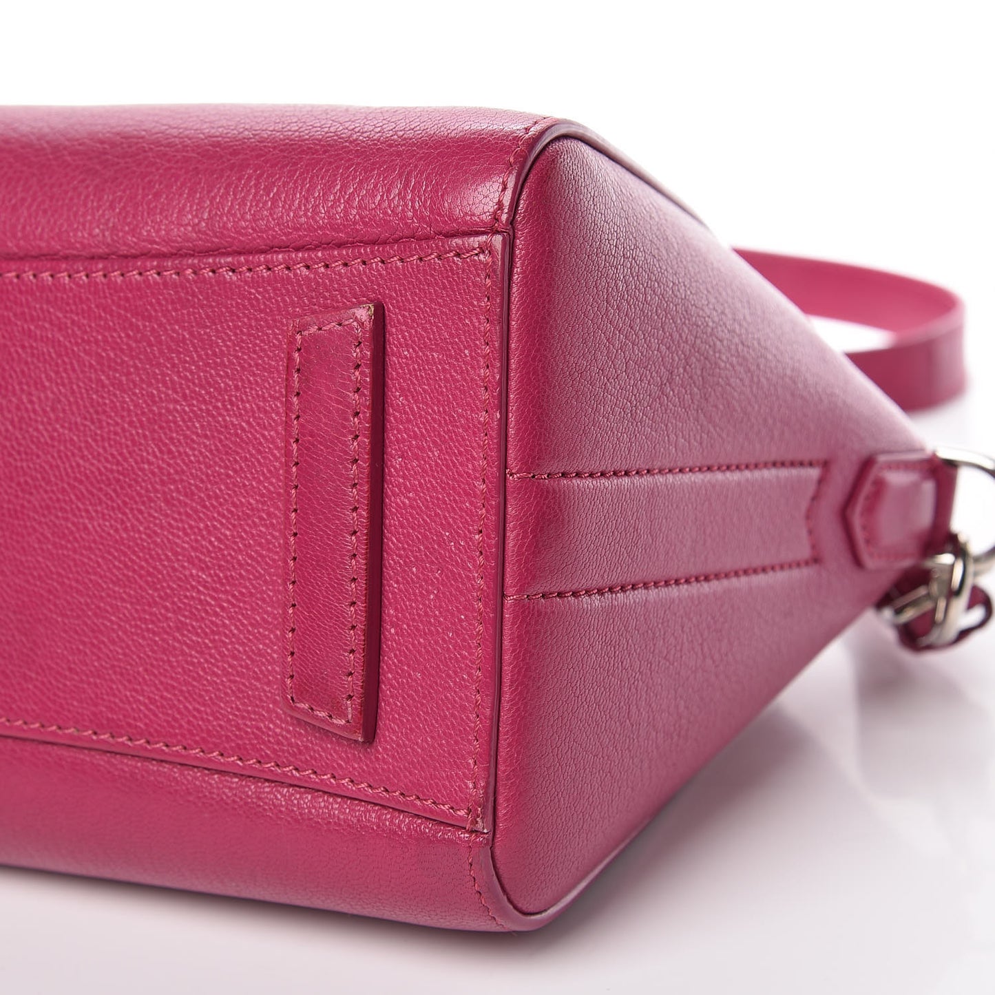 Sugar Goatskin Mini Antigona Fig Pink