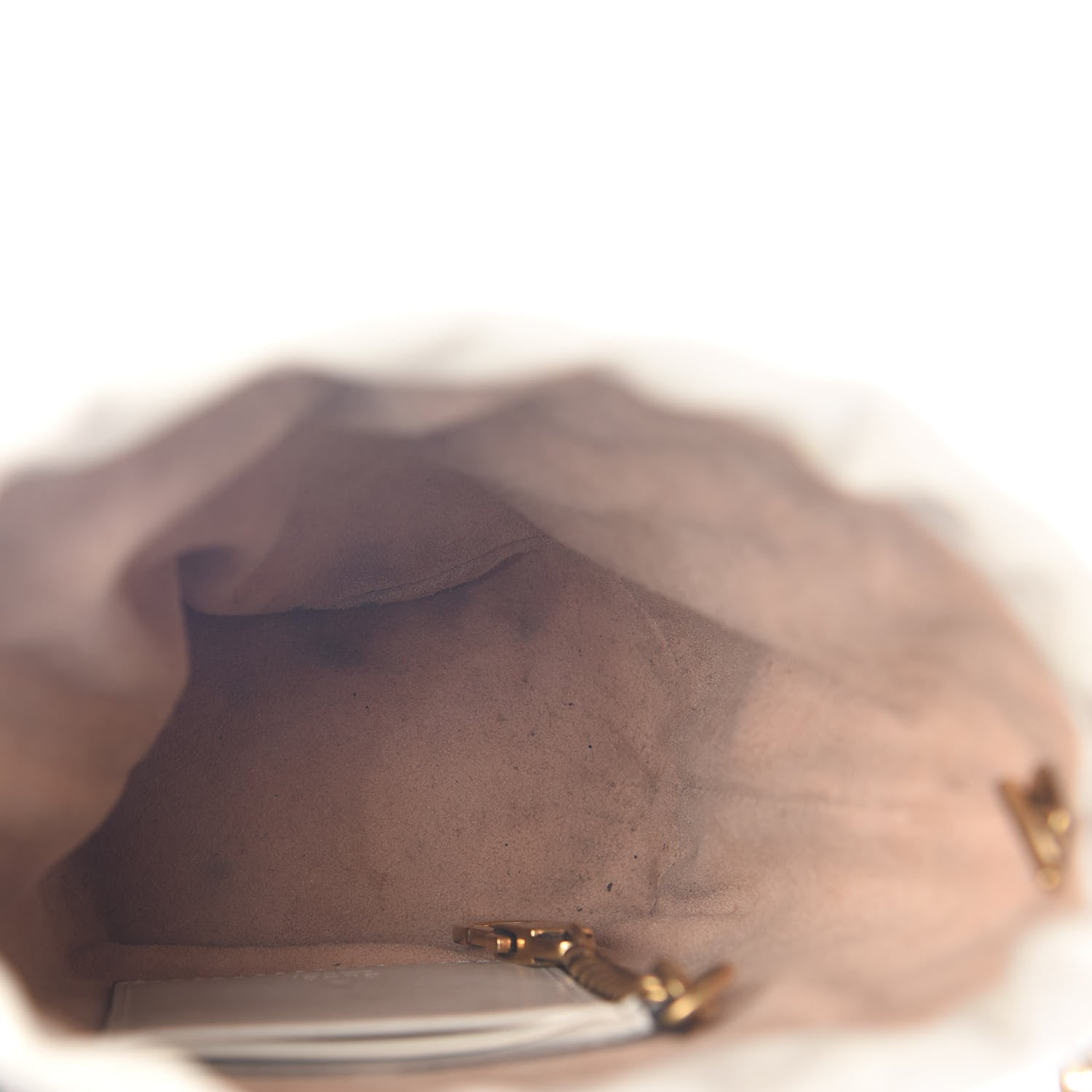 Gucci Calfskin Matelasse Mini GG Marmont 2.0 Bucket Bag White 5 of 9