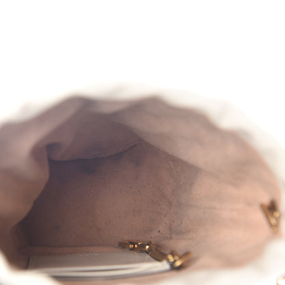 Gucci Calfskin Matelasse Mini GG Marmont 2.0 Bucket Bag White 5 of 9