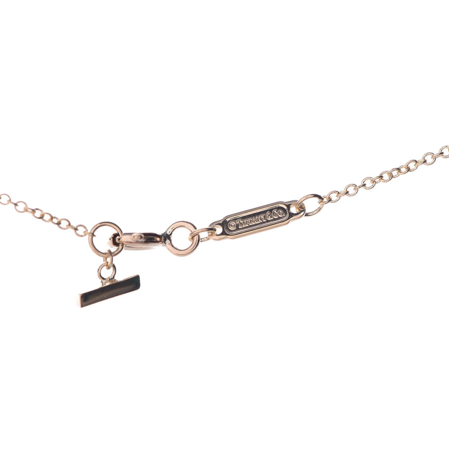 18K Yellow Gold Small T Smile Pendant Necklace