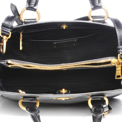 Prada Vitello Shine Tote Nero Black 9 of 9