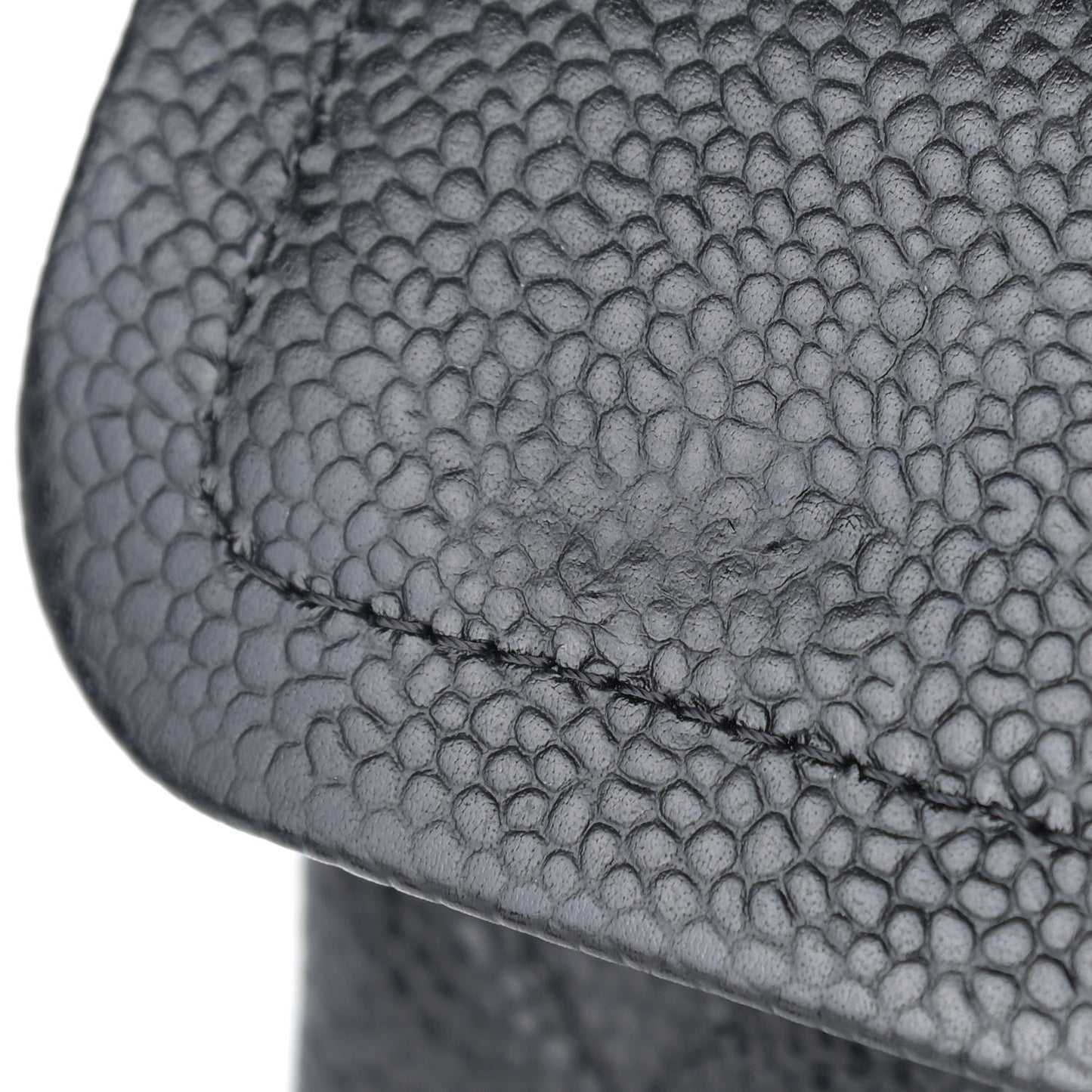 Caviar Quilted Small Double Flap Black