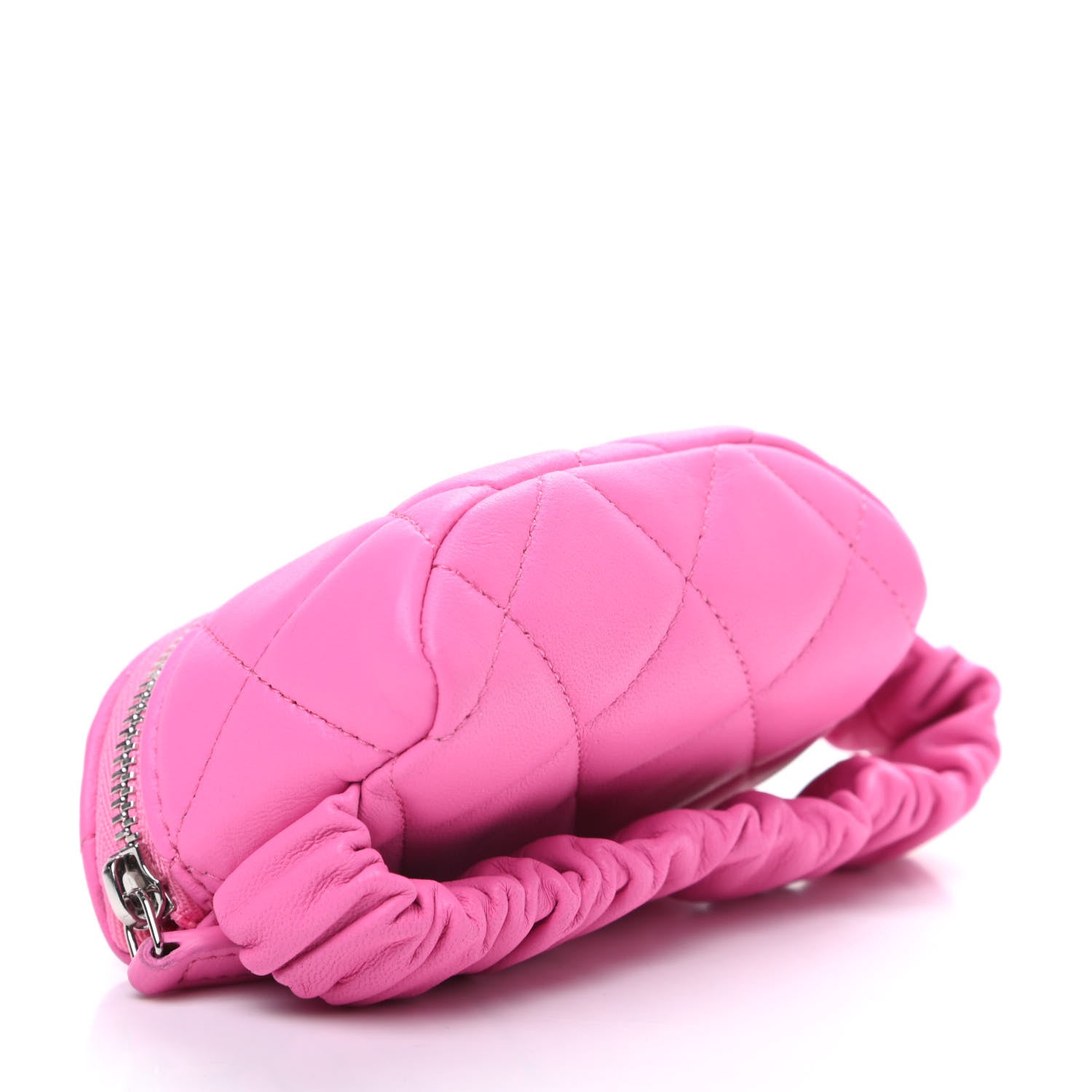 Chanel Lambskin Quilted Arm Coin Purse Pink 4 of 8