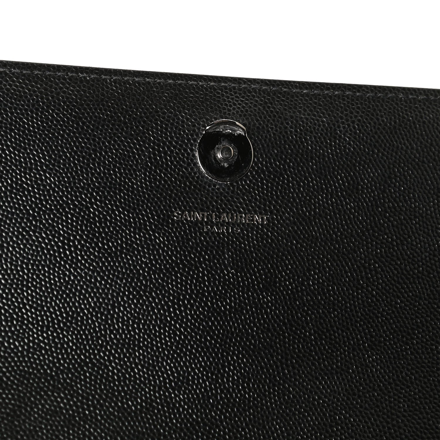 Saint Laurent Grain De Poudre Medium Classic Monogram Kate Satchel Black 6 of 9