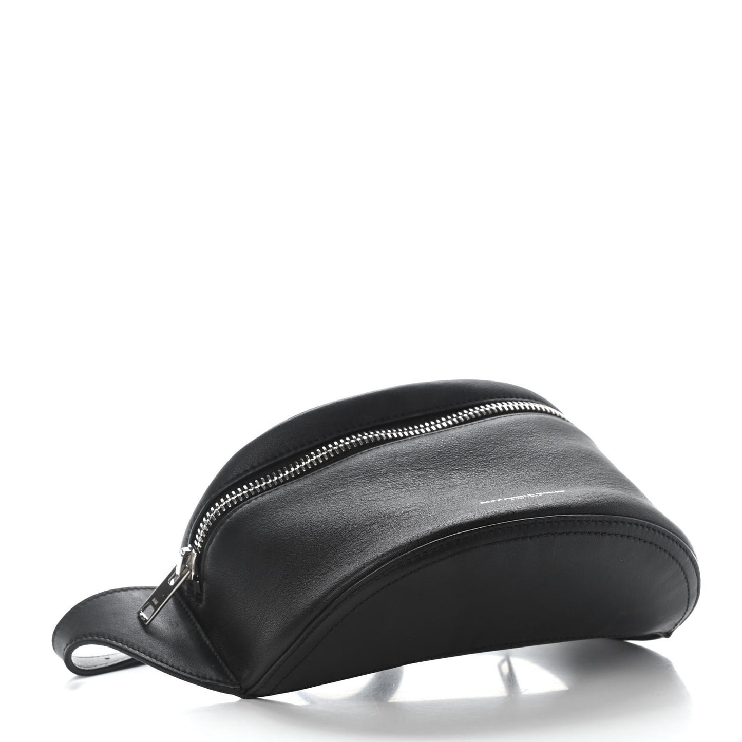 Calfskin Chain Belt Bag Black