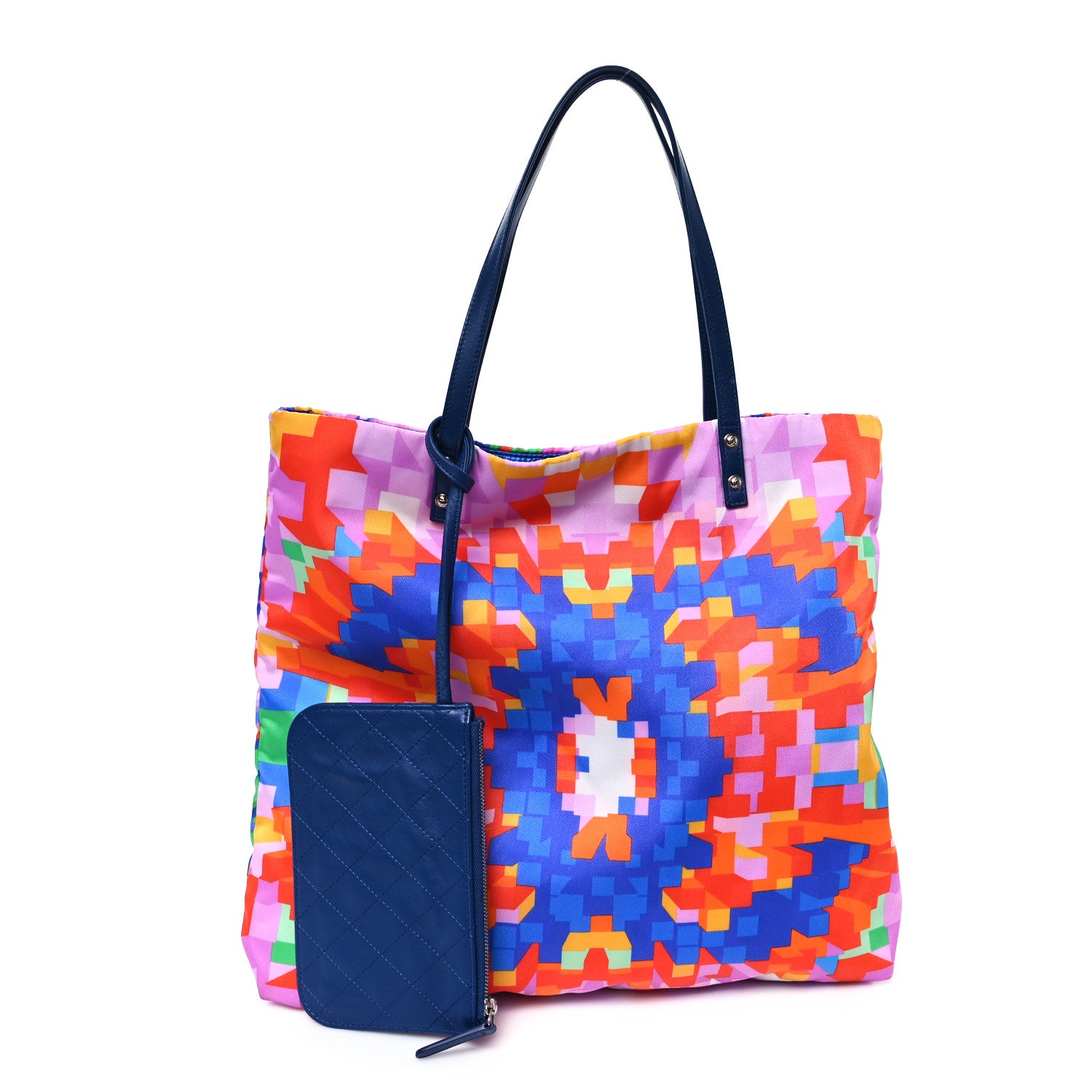 Chanel Nylon Printed CC Tote Multicolor 3 of 11