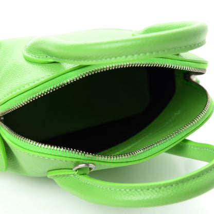 Balenciaga Grained Calfskin XXS Ville Top Handle Bag Light Green Fuchsia 5 of 11
