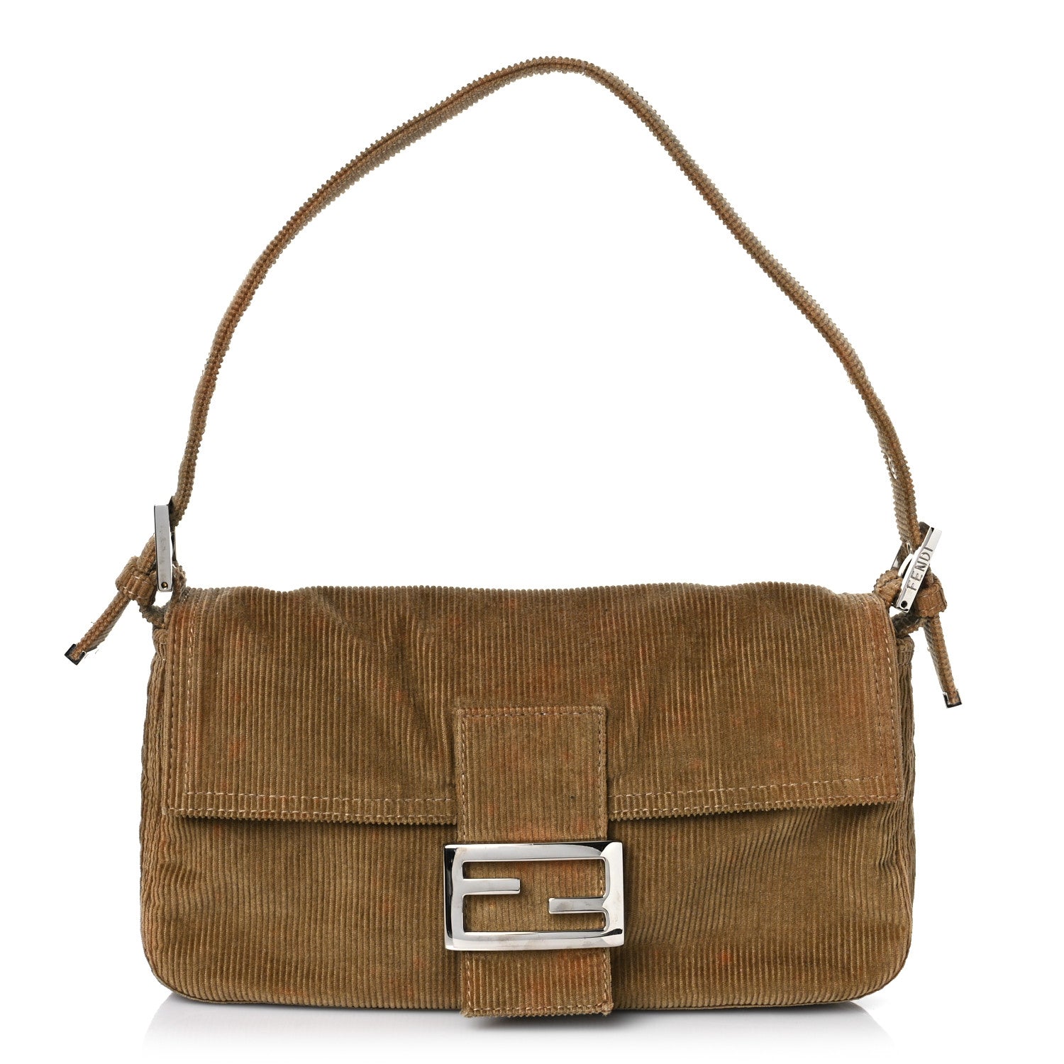Fendi Corduroy Baguette Beige 1 of 8