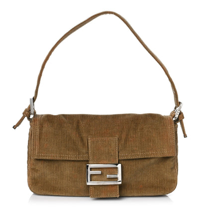 Fendi Corduroy Baguette Beige 1 of 8