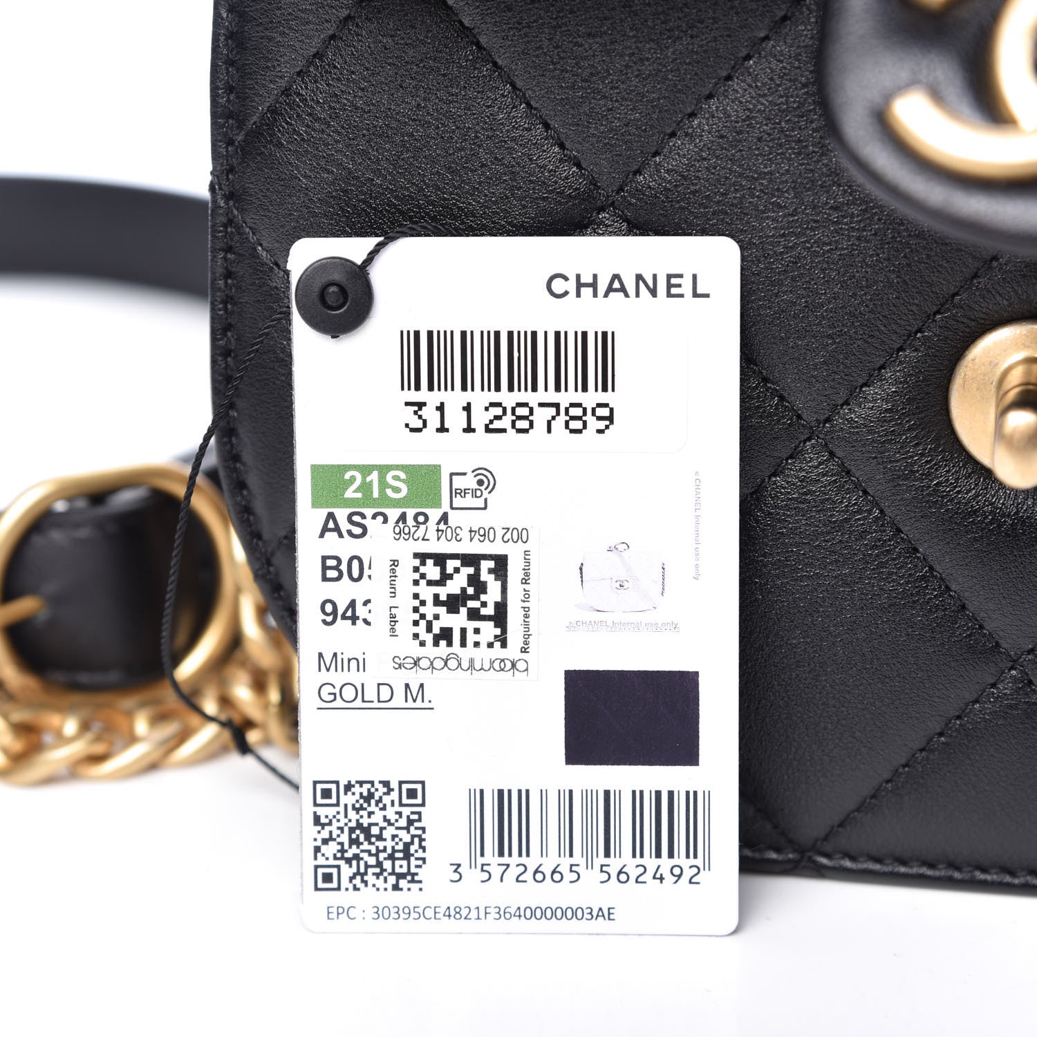 Chanel Calfskin Quilted Moon Messenger Black 12 of 12