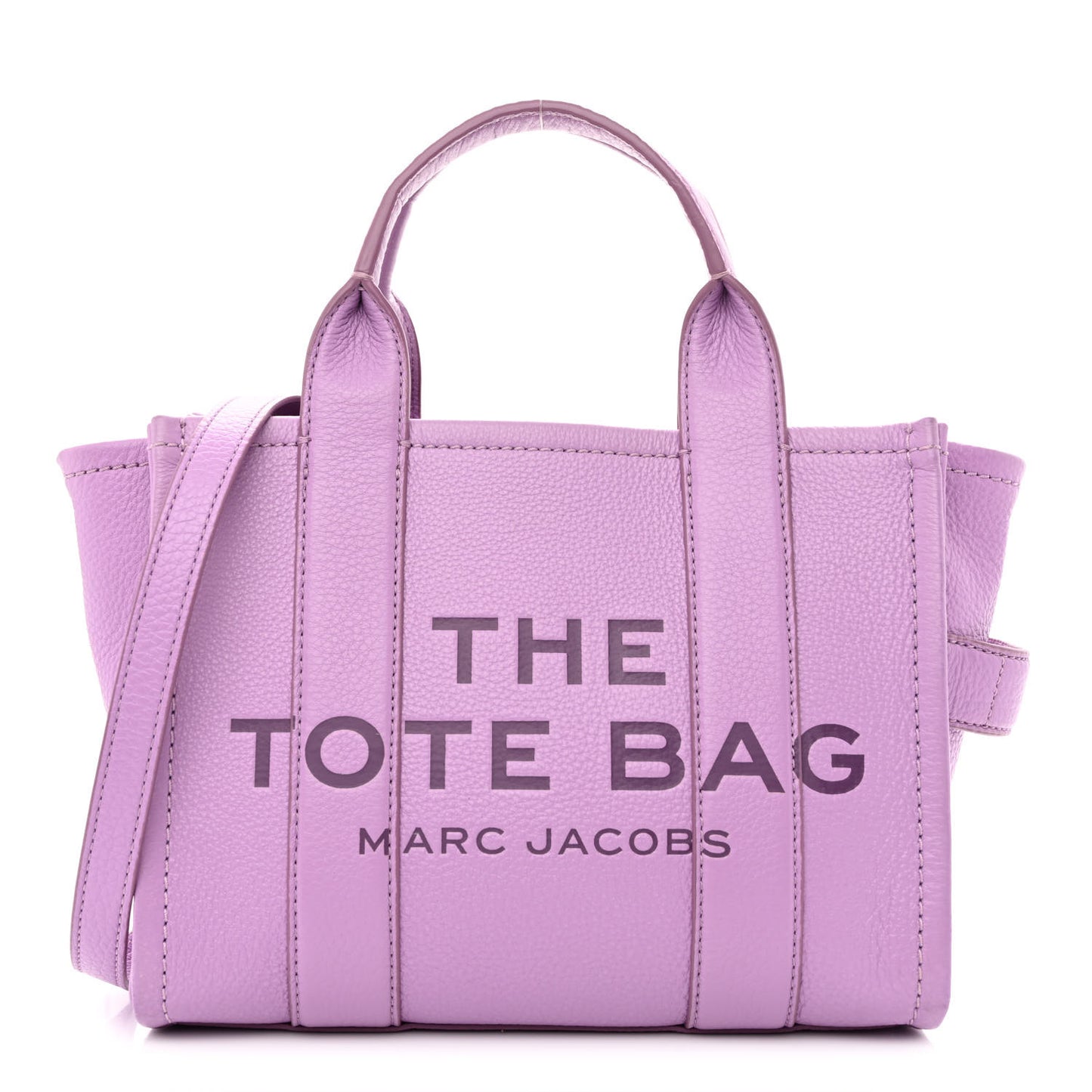 Grained Calfskin Small The Tote Bag Regal Orchid