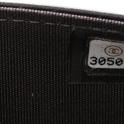 Chanel Caviar Quilted Boy Wallet On Chain WOC Dark Purple 7 of 12
