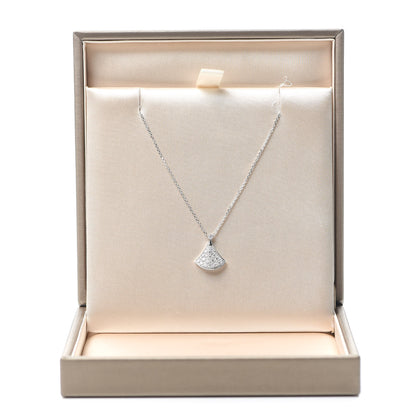 Bulgari 18K White Gold Diamond Divas' Dream Pave Necklace 5 of 5