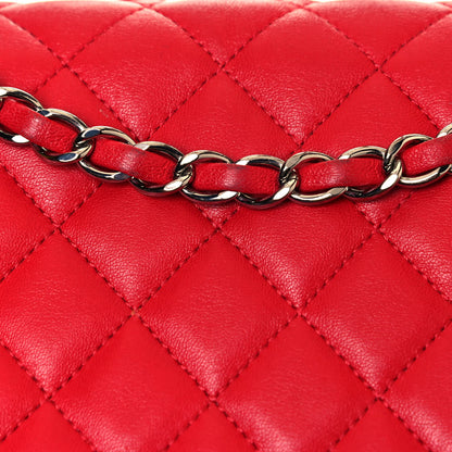 Chanel Lambskin Quilted Large Urban Spirit Backpack Red 14 of 18
