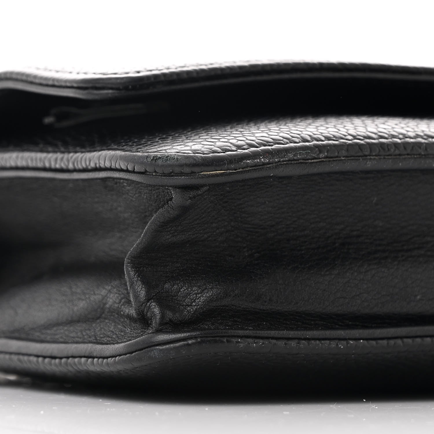 Chanel Caviar Timeless CC Wallet On Chain WOC Black 10 of 13