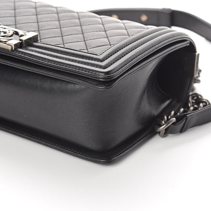 Chanel Lambskin Quilted Medium Boy Flap Black 10 of 10