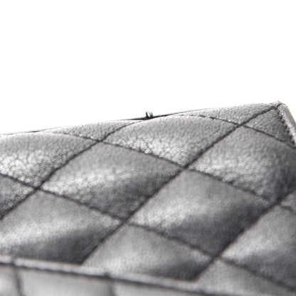 Saint Laurent Sheepskin Tri-Quilt Monogram Envelope Chain Wallet Black 10 of 10