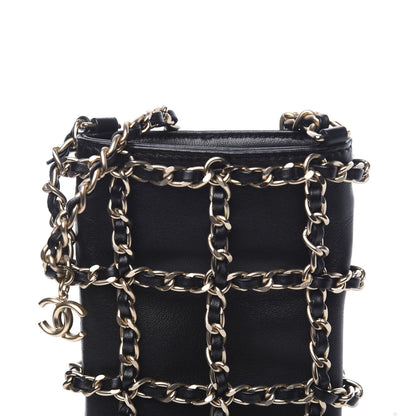 Chanel Lambskin Quilted Small Clutch With Chain Black 8 of 11