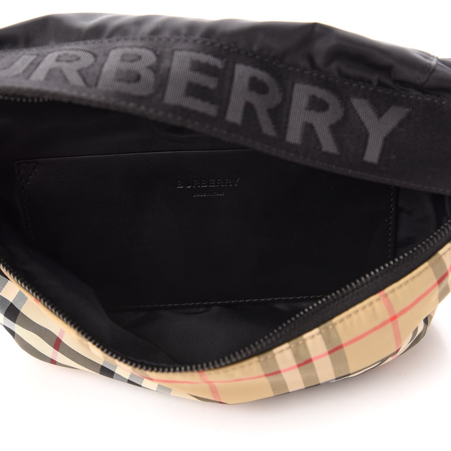 Nylon Vintage Check Sonny Bum Bag Archive Beige Black