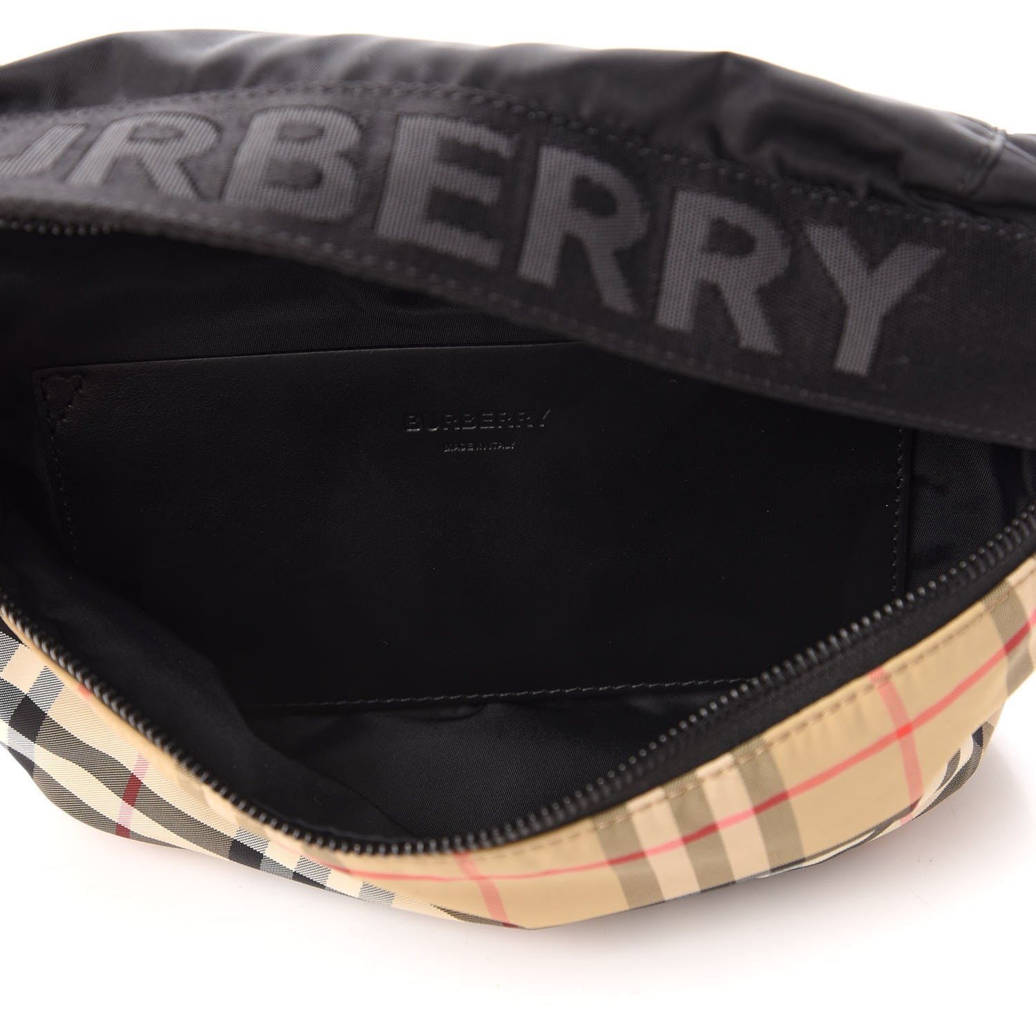 Burberry Nylon Vintage Check Sonny Bum Bag Archive Beige Black 5 of 11