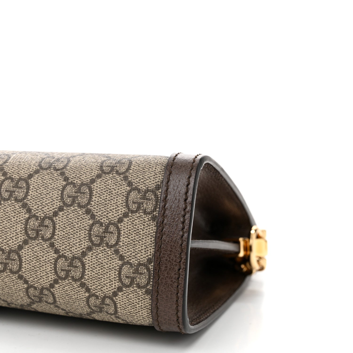 Gucci GG Supreme Monogram Web Medium Ophidia Chain Shoulder Bag Brown 10 of 10