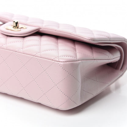 Chanel Iridescent Calfskin Quilted Medium Double Flap Light Pink 7 of 13