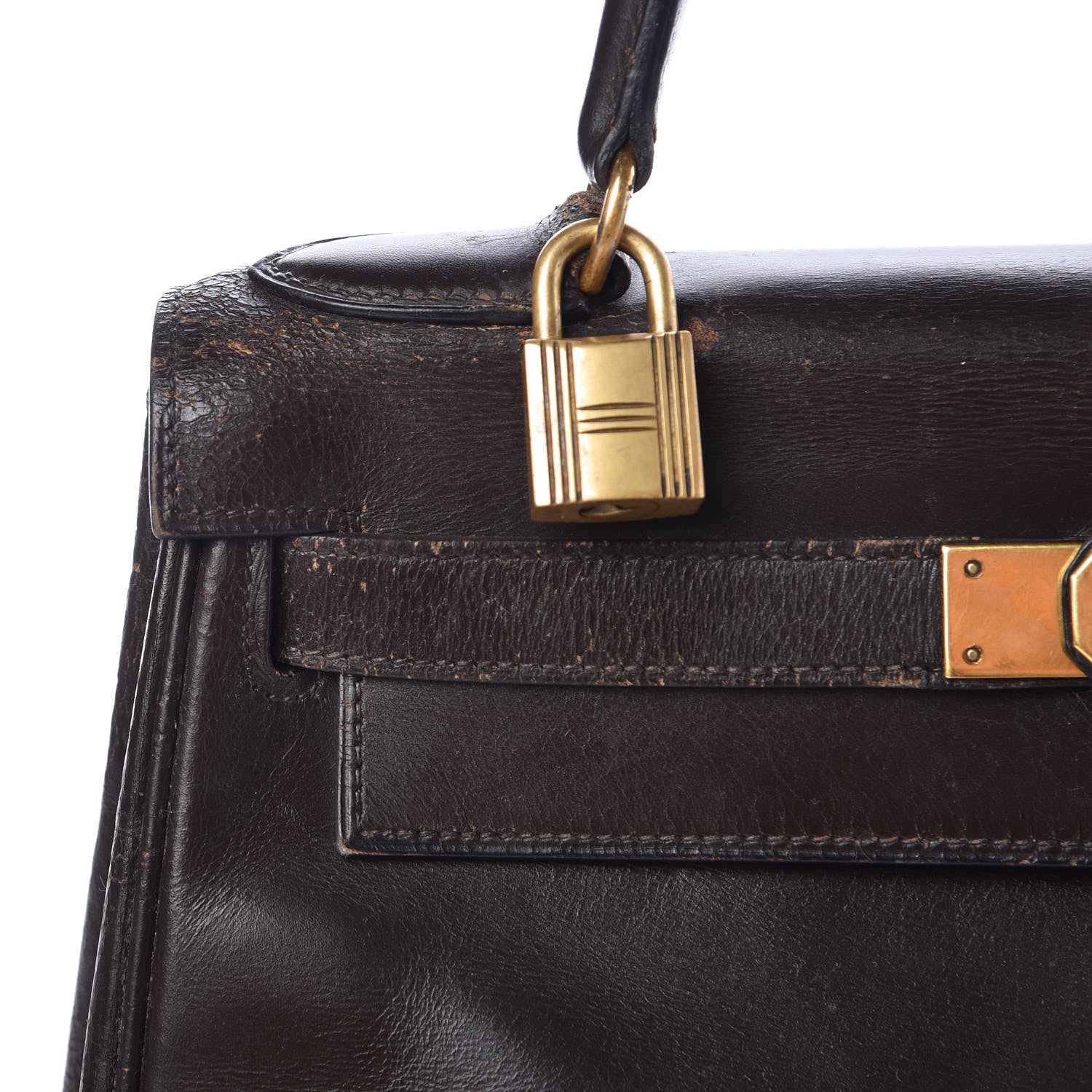 Hermes Box Kelly Retourne 28 Chocolate 31 of 45