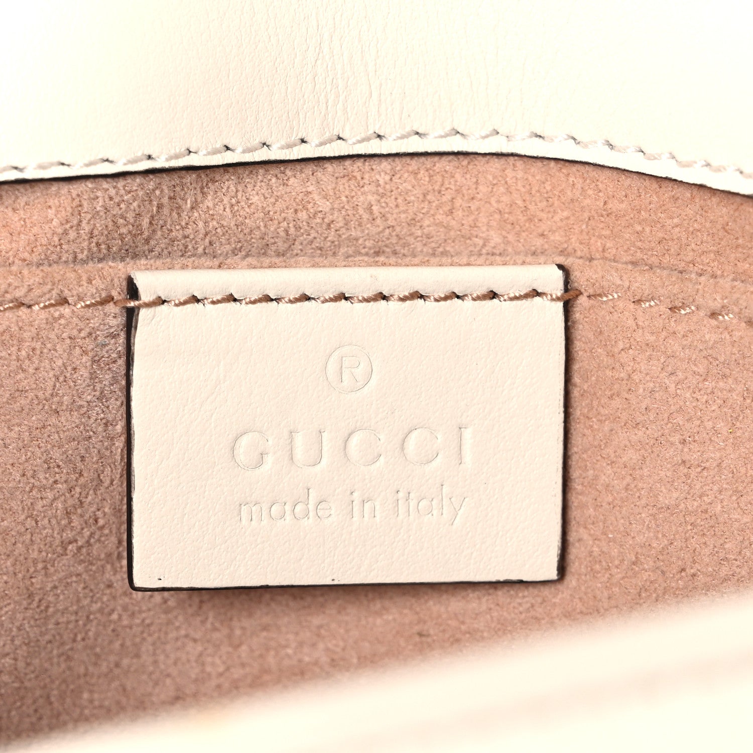 Gucci Calfskin Matelasse Mini GG Marmont Shoulder Bag White 5 of 9