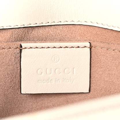 Gucci Calfskin Matelasse Mini GG Marmont Shoulder Bag White 5 of 9